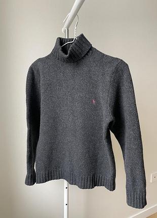 Гольф жіночий ralph lauren вовняний темно-сірий s/m