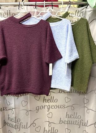 Свитер американка, тёплый, италия, оверсайз, s-xl