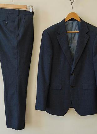 Чоловічий вовняний костюм moss london x guabello (100% italian wool)