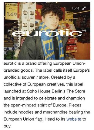 Футболка синя яскрава eurotic berlin street wear 8