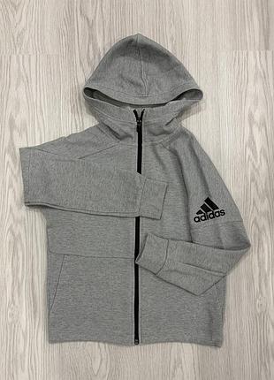 Худі для хлопчиків adidas сіре, зріст 140 см
