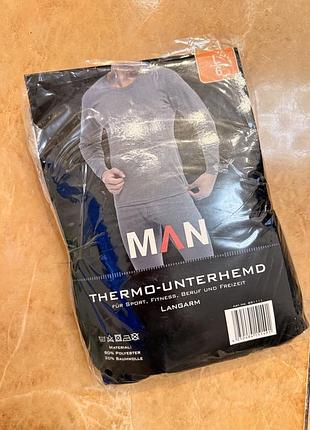 Термобілизна чоловіча man сіра розмір m, l, xl, xxl