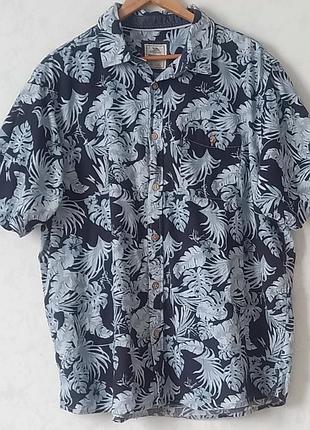 Сорочка чоловіча гавайка, бавовна. 3xl