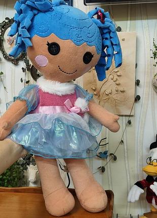 Оригінальна велика текстильна лялька лалалупсі (lalaloopsy - holly hazelnuts / сніжинка) серії build-a-bear workshop