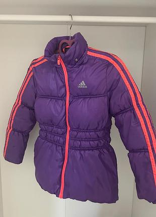 Куртка для дівчинки adidas фіолетова