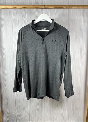 Ua under armour 1/3 zip кофта спортивна з гарним базовим дизайном розмір s