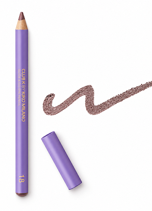Карандаш для глаз kiko milano club k glide &amp; go eye pencil - 18 it's cool - темно-бордовый (000303-18)