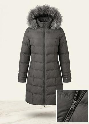 Женский удлиненный пуховик kaliko (uk 18 / eur 44 / xl–xxl) с капюшоном