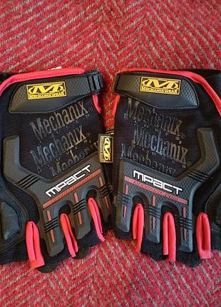 Тактические перчатки без пальцев mechanix wear m-pact (размер l / 10)