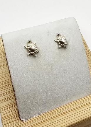 Сережки срібні "черепашки" 1,33 г