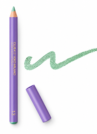 Карандаш для глаз kiko milano club k glide &amp; go eye pencil - 13 cringey icon - светлый нефритово-зеленый (000303-13)
