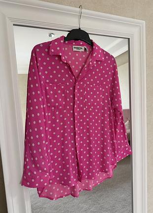 Блуза essentiel antwerp neon polka dot shirt