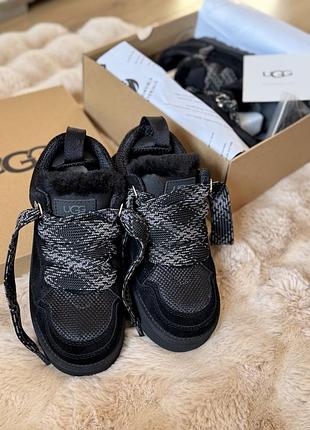 Уггі жіночі ugg lowmel чорні 24 см устілка