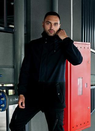 Куртка softshell intruder "citizen" синьо-чорна #
