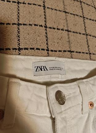 Джинсы zara белые 6