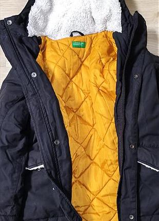 Куртка для хлопчика united colors of benetton зимова чорна 125 см