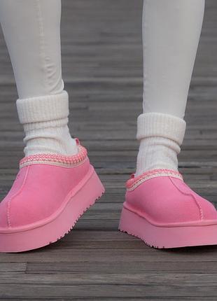 Угги уггі угг ugg tasman platform love pink 5