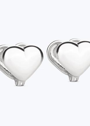 Серебряные серьги «amore»