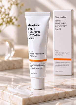 Genabelle pdrn enriched recovery balm 0,5 % pdrn, пептиди, 1 %пантенолу? потужний cica-комплекс + htd-genacomplex™