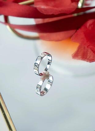 Серебряное кольцо «стиль с фианитами»