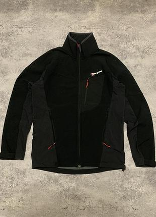 Куртка чоловіча софтшел berghaus ghlas softshell jacket чорна m