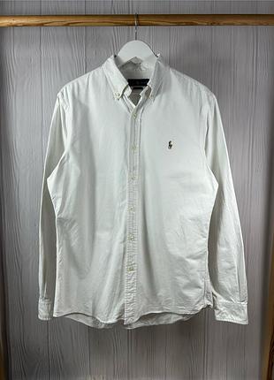 Polo ralph lauren slim fit якісна коттонова сорочка оригінал розмір l