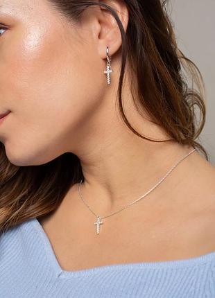 Серебряные серьги «звёздная ночь»