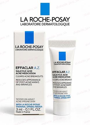 Крем гель для проблемної шкіри la roche-posay effaclar a.z. acne face gel with azelaic acid 3 мл