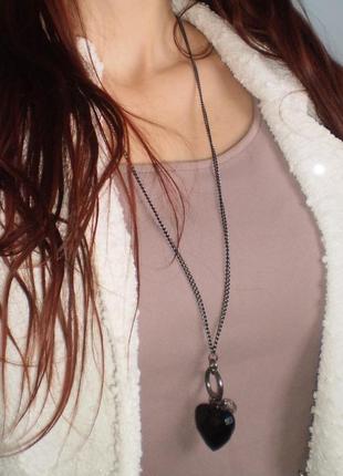 Цепочка з серцем / колье