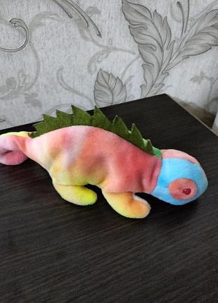 Коллекционный хамелеон/игуана ty beanie baby iggy 1997, оригинал