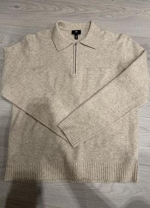 Светр чоловічий h&m бежевий, розмір m