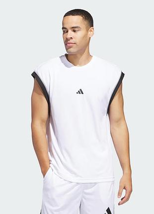 Спортивна майка чоловіча біла adidas