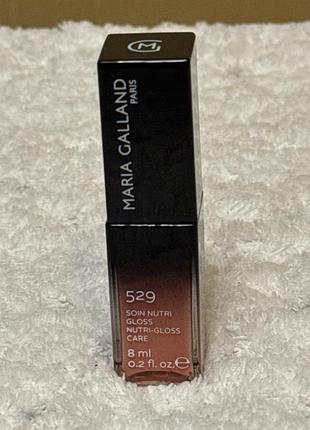 Блеск-уход для губ maria galland 529 nutri-gloss care — 90 rose peche (8 мл)