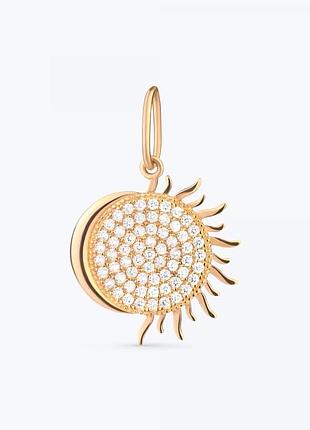 Золотая подвеска «sun»