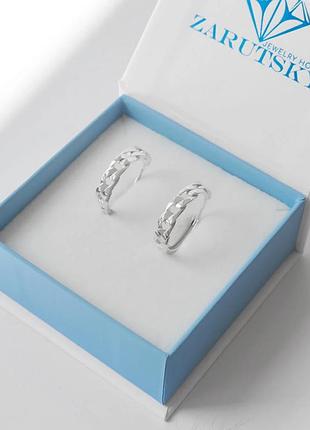 Серебряные серьги «цепочка»