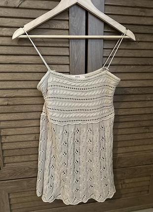 В'язаний топ кроше red valentino (оригінал) 100% бавовна
