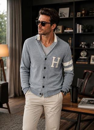 Кардиган чоловічий tommy hilfiger сірий розмір m