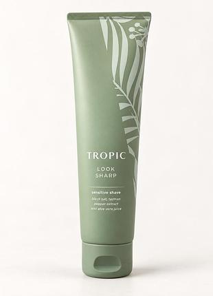 Tropic look sharp sensitive shave — крем для гоління та догляду за бородою, 100 мл