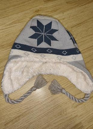 Шапка для хлопчиків lenne зимова з візерунком, розмір 56