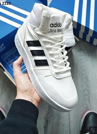 Белые кроссовки мужские термо adidas ultra boost (білі) термо 41