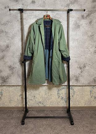 Винтажный тренч burberry single- breasted trench coat