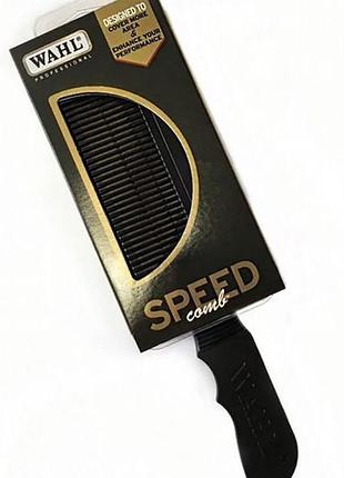 Расческа wahl speed ​​comb, для стрижек с плоским верхом, текстурирование помпадур, черный 03329-017