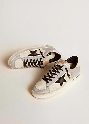 Кеди унісекс golden goose superstar білі з чорним