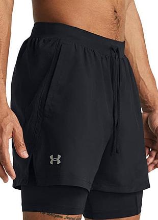 Чоловічі спортивні шорти under armour launch 5" 2-in1 shorts