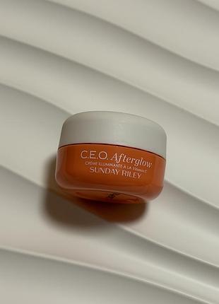 Sunday riley - c.e.o. afterglow brightening vitamin c gel cream - освітлюючий гель-крем з вітаміном c, 15 g