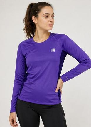 спортивный лонгслив karrimor run с светоотражателями (размер 12 / m)