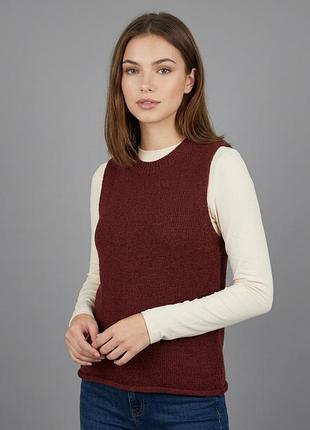 Брендова в'язана безрукавка, жилет "primark" цегляного кольору. розмір s.