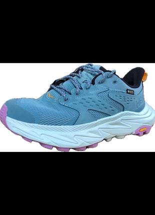 Жіночі трекінгові кросівки hoka w anacapa 2 low gtx у забарвленні tranquil blue / lilac cream.розмір:40