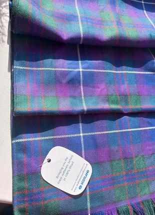 Шотландський шарф палантин strathmore scotland 100% вовна тартан scotland forever