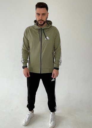 Мужской спортивный костюм демисезонный модель 7461 хаки размеры s-xxl